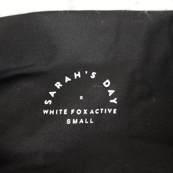 Sarah’s Day White Fox Sezzy luxe legging Sage Green/Black/White Small Workout - Picture 2 of 8